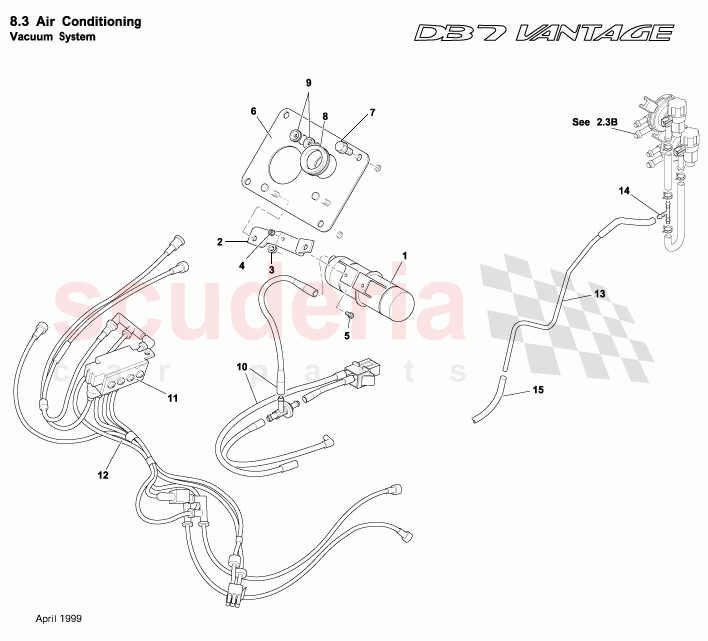 Vacuum System of Aston Martin Aston Martin DB7 Vantage