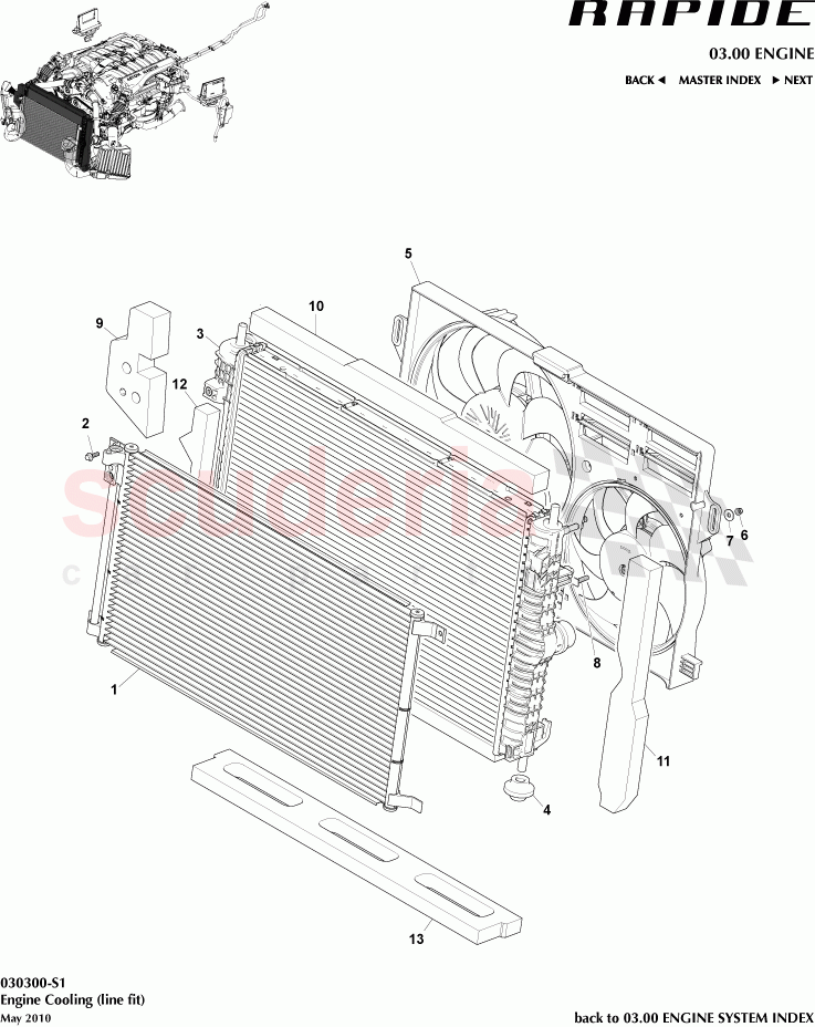 Engine Cooling (line fit) of Aston Martin Aston Martin Rapide