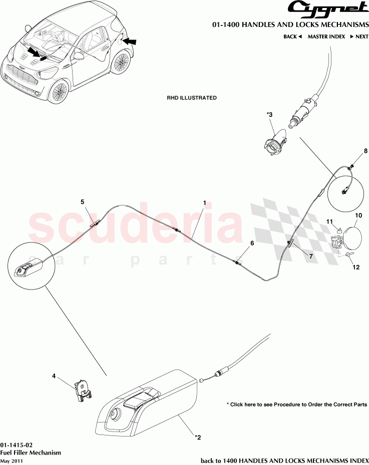 Fuel Filler Mechanism of Aston Martin Aston Martin Cygnet