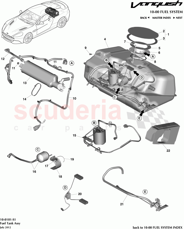 Fuel Tank Assembly of Aston Martin Aston Martin Vanquish (2012+)