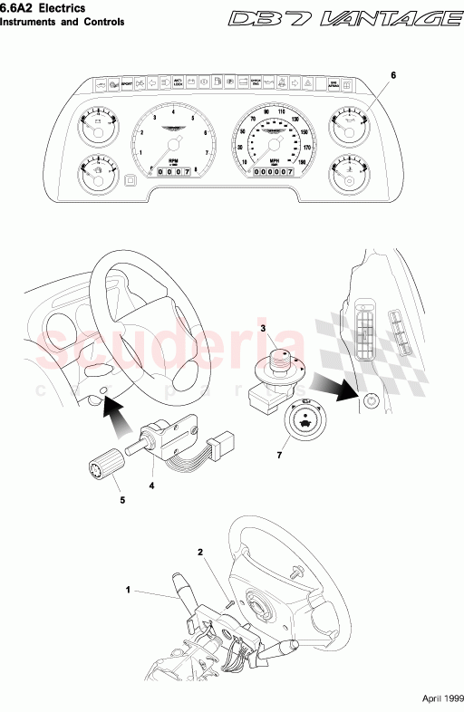 Instruments and Controls 2 of Aston Martin Aston Martin DB7 Vantage