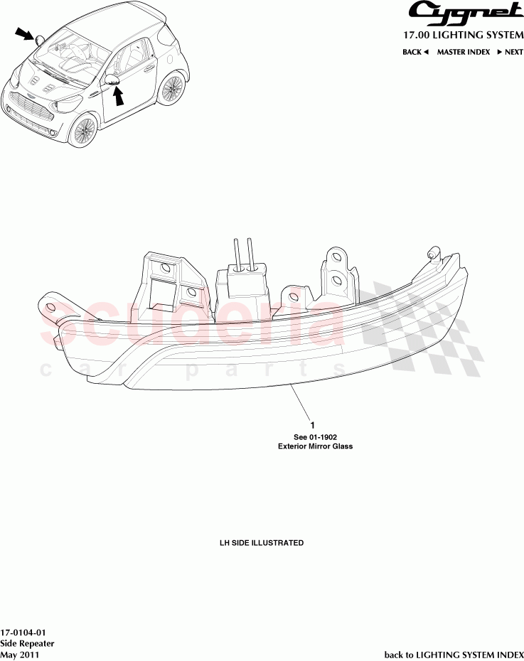 Side Repeater of Aston Martin Aston Martin Cygnet