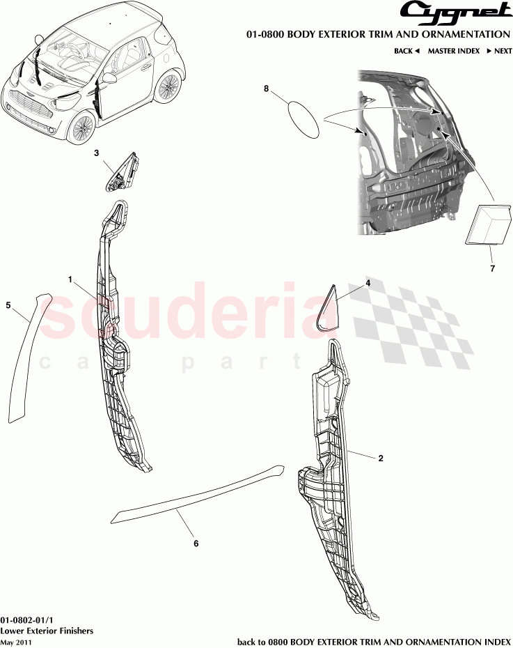 Lower Exterior FInishers of Aston Martin Aston Martin Cygnet