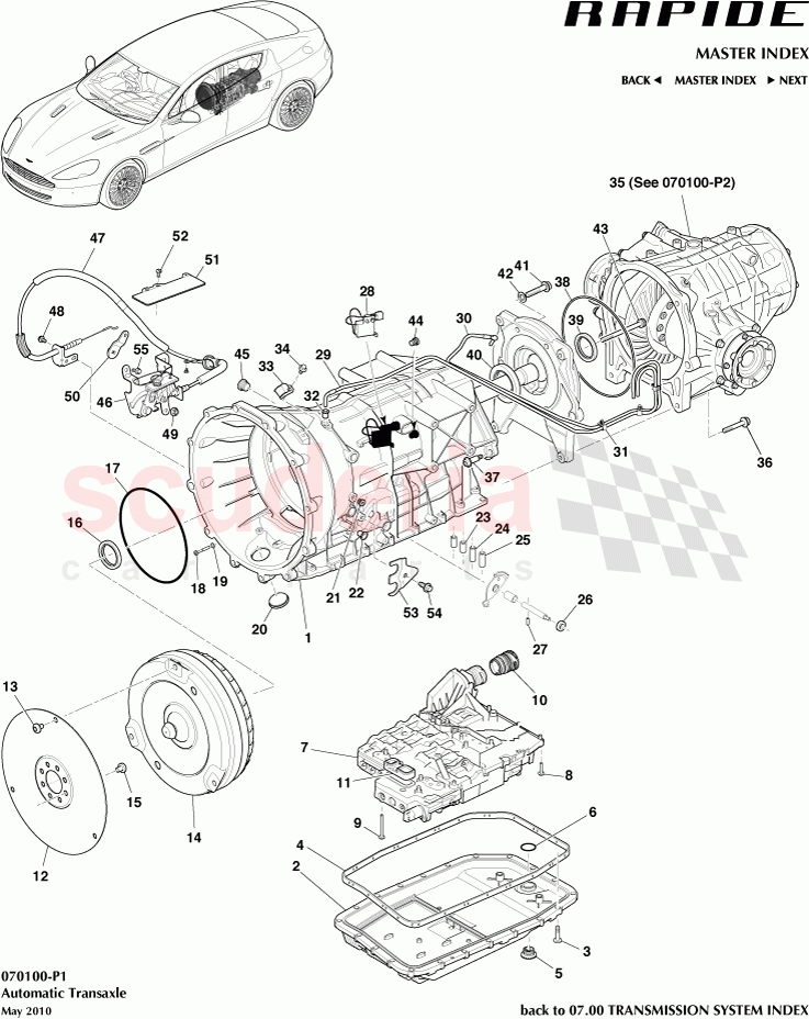 Automatic Transaxle of Aston Martin Aston Martin Rapide