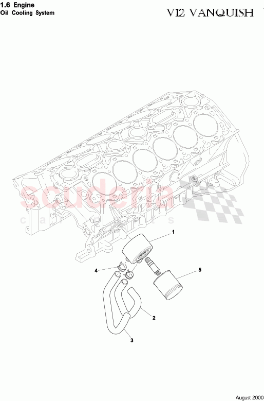 Oil Cooling System of Aston Martin Aston Martin Vanquish (2001-2007)