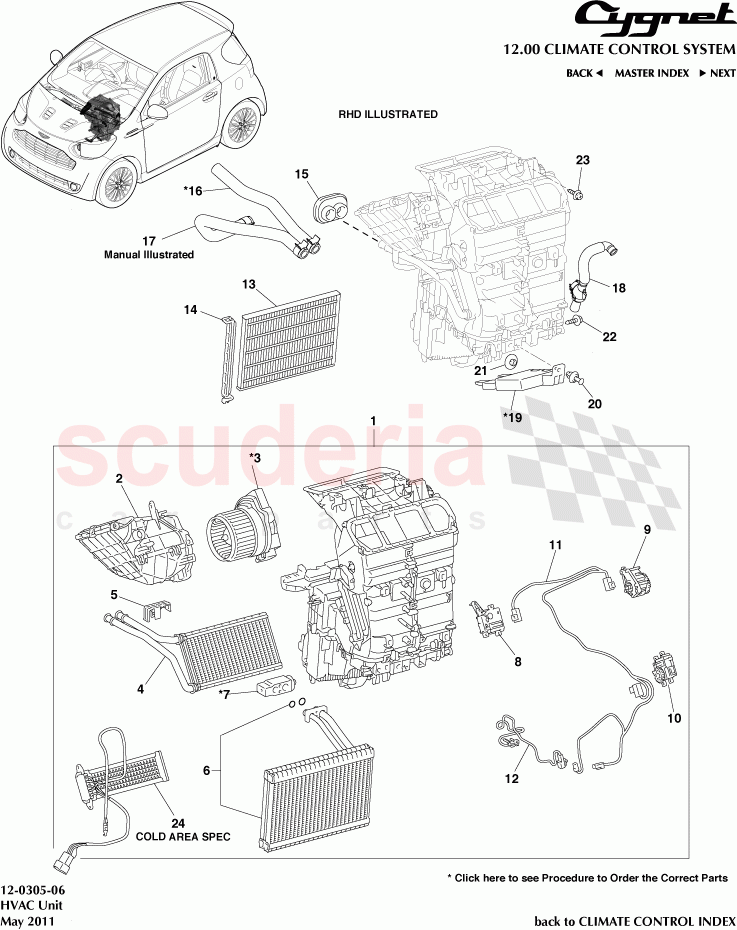 HVAC Unit of Aston Martin Aston Martin Cygnet