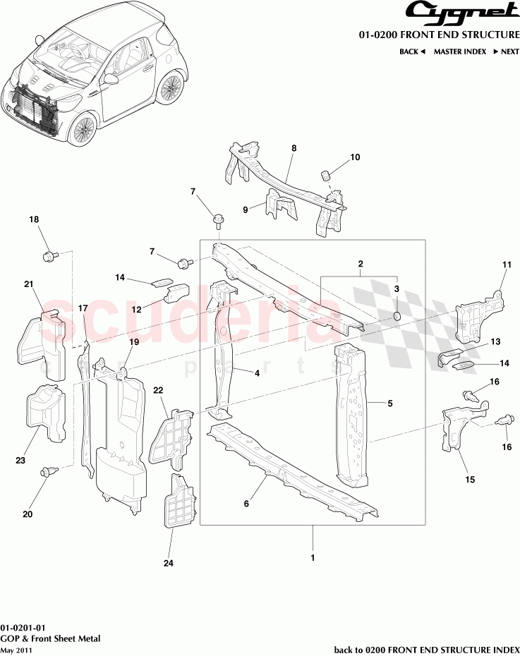 GOP & Front Sheet Metal of Aston Martin Aston Martin Cygnet