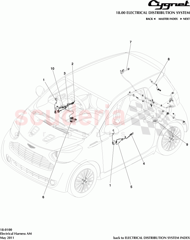 Electrical Harness AM of Aston Martin Aston Martin Cygnet