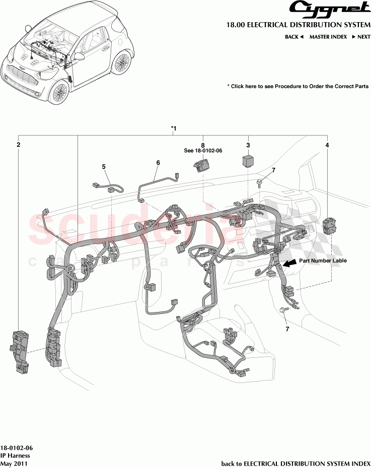 IP Harness of Aston Martin Aston Martin Cygnet