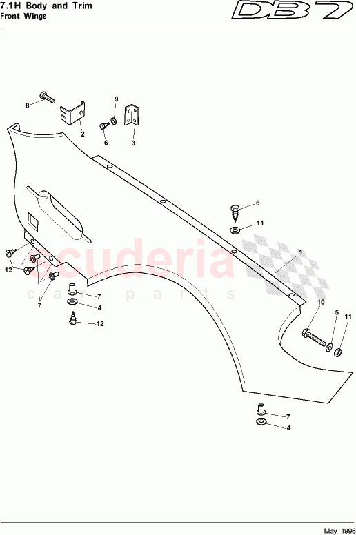 Front Wings of Aston Martin Aston Martin DB7 (1997)