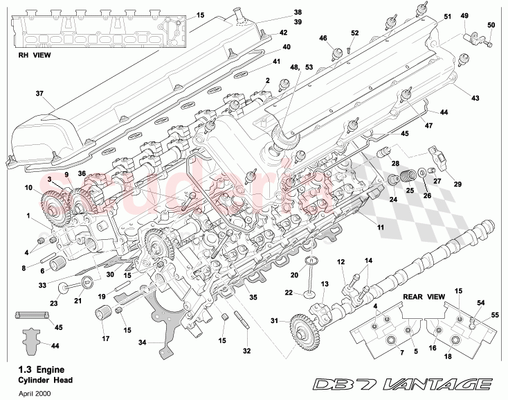 Cylinder Head of Aston Martin Aston Martin DB7 Vantage