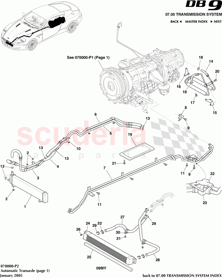 Automatic Transaxle 1 of Aston Martin Aston Martin DB9 (2004-2012)