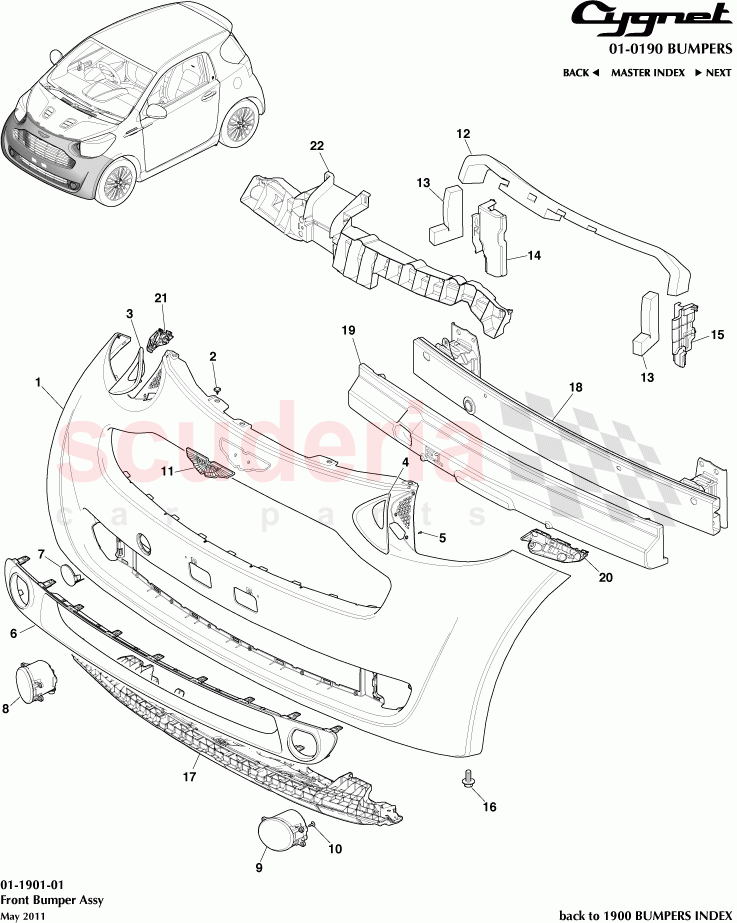 Front Bumper Assembly of Aston Martin Aston Martin Cygnet