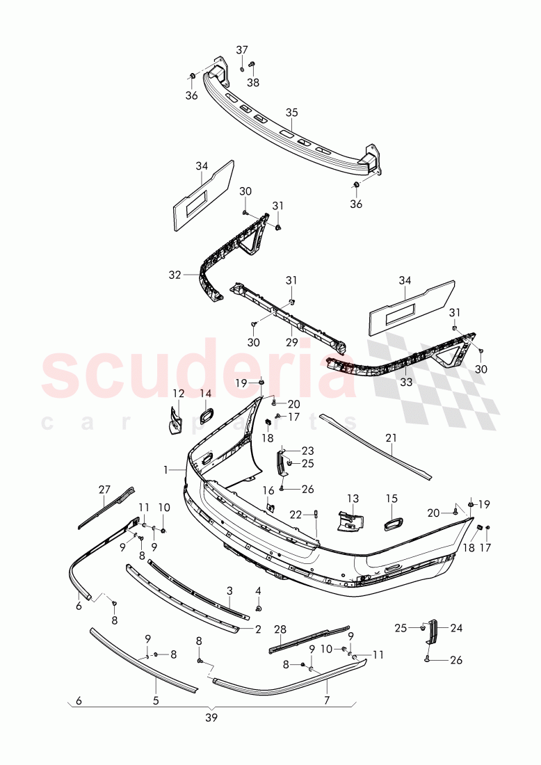 bumper, D - MJ 2017>> of Bentley Bentley Mulsanne (2010+)