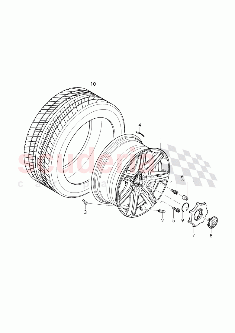 Original Accessories, wheel disc 'alum' with winter, tire of Bentley Bentley Bentayga (2015+)