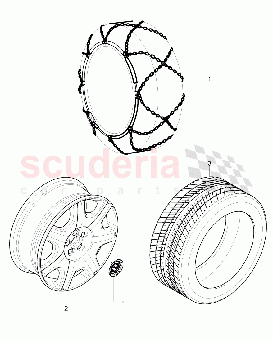 Original Accessories, Snow chains of Bentley Bentley Continental GTC (2006-2010)