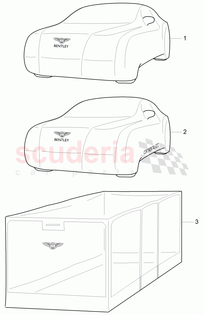 Original Accessories, Car cover of Bentley Bentley Continental GTC (2006-2010)