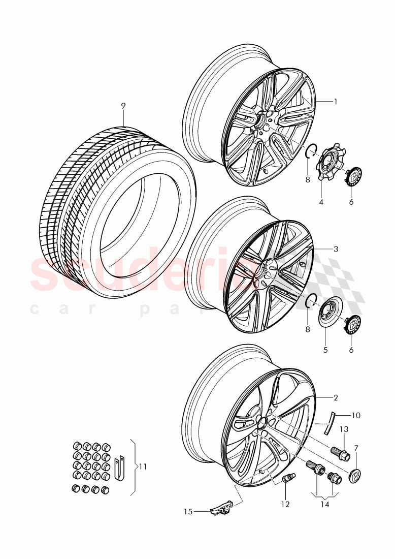 Complete wheels and tires, D - MJ 2016>> of Bentley Bentley Continental GTC (2011+)