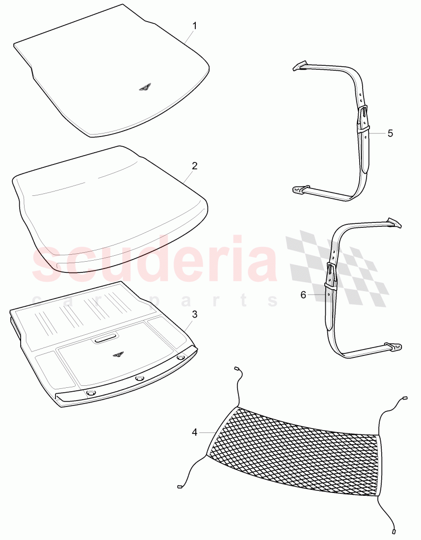 Original Accessories, (luggage compartment) of Bentley Bentley Continental GT (2011-2018)