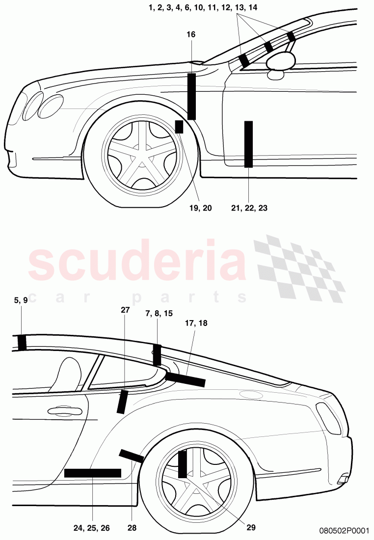 windage tray of Bentley Bentley Continental Supersports (2009-2011)