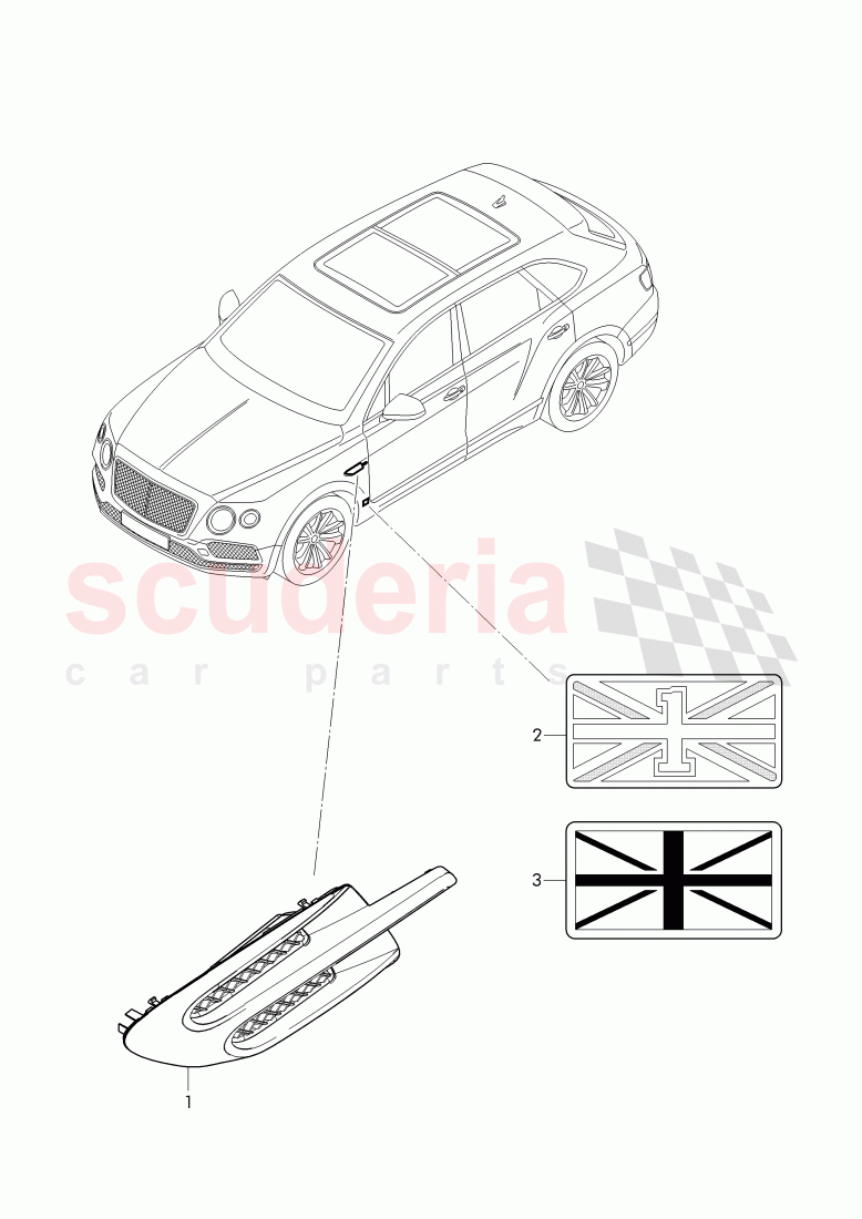 cooling air grill, Badges, D >> - MJ 2017 of Bentley Bentley Bentayga (2015+)