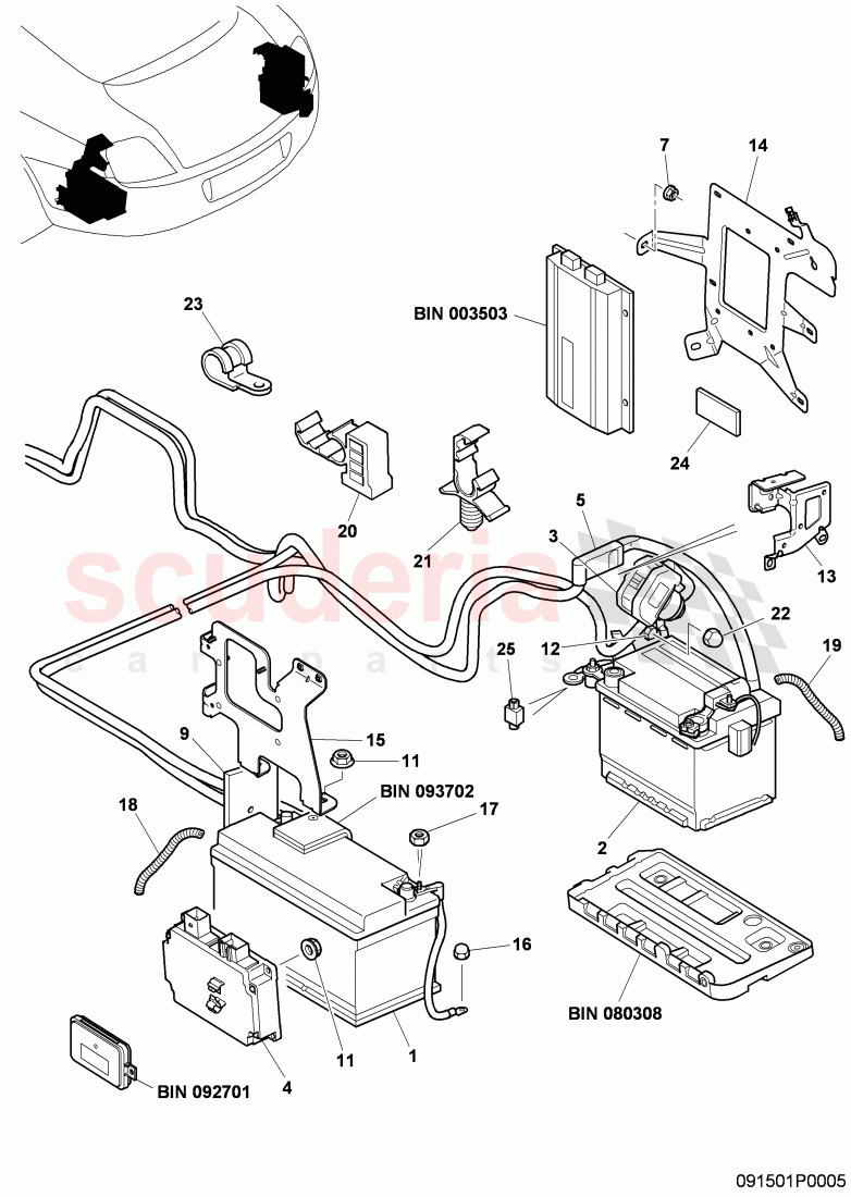 Battery system, F 3W-9-057 480>>, F ZA-A-062 464>>, D >> - MJ 2011 of Bentley Bentley Continental Flying Spur (2006-2012)