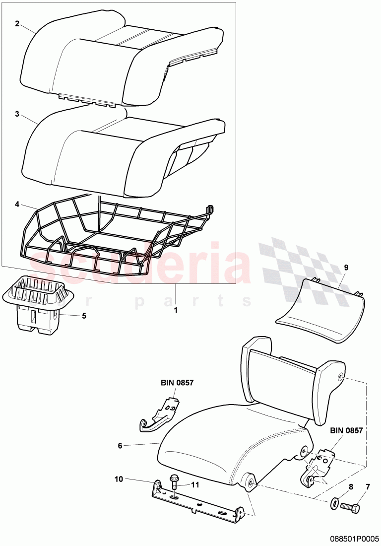 rear seat of Bentley Bentley Continental Supersports (2009-2011)