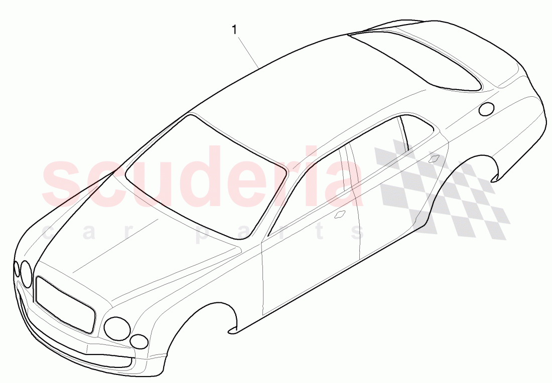 body shell, D >> - MJ 2016 of Bentley Bentley Mulsanne (2010+)