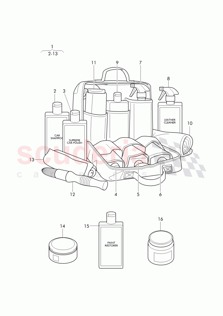 Original Accessories, Wash set of Bentley Bentley Bentayga (2015+)