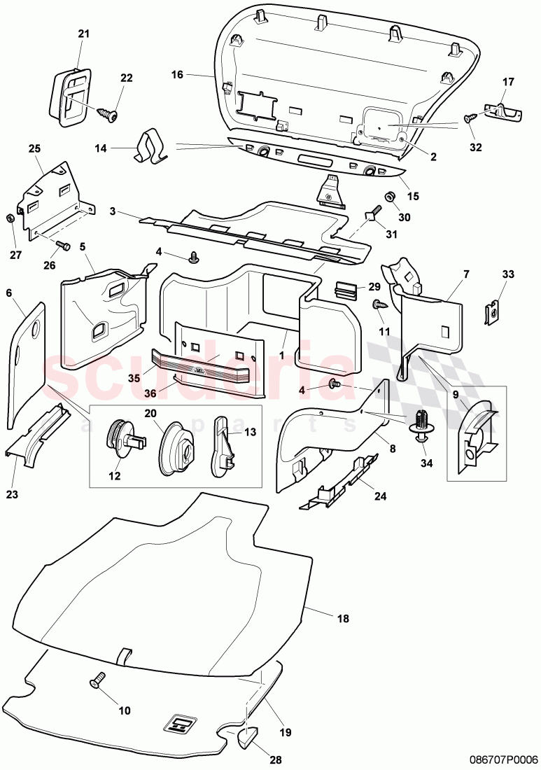 trunk linings of Bentley Bentley Continental Supersports (2009-2011)