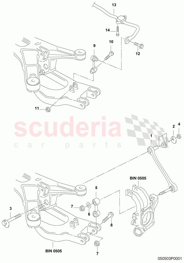 tie rod of Bentley Bentley Continental GT (2003-2010)