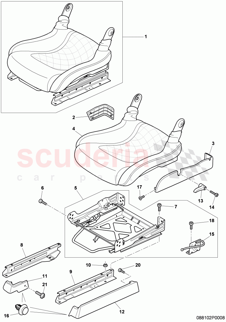 seat support of Bentley Bentley Continental Supersports (2009-2011)