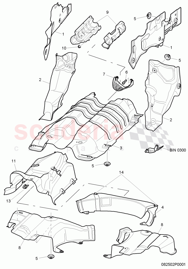 heat shield of Bentley Bentley Continental GTC (2006-2010)