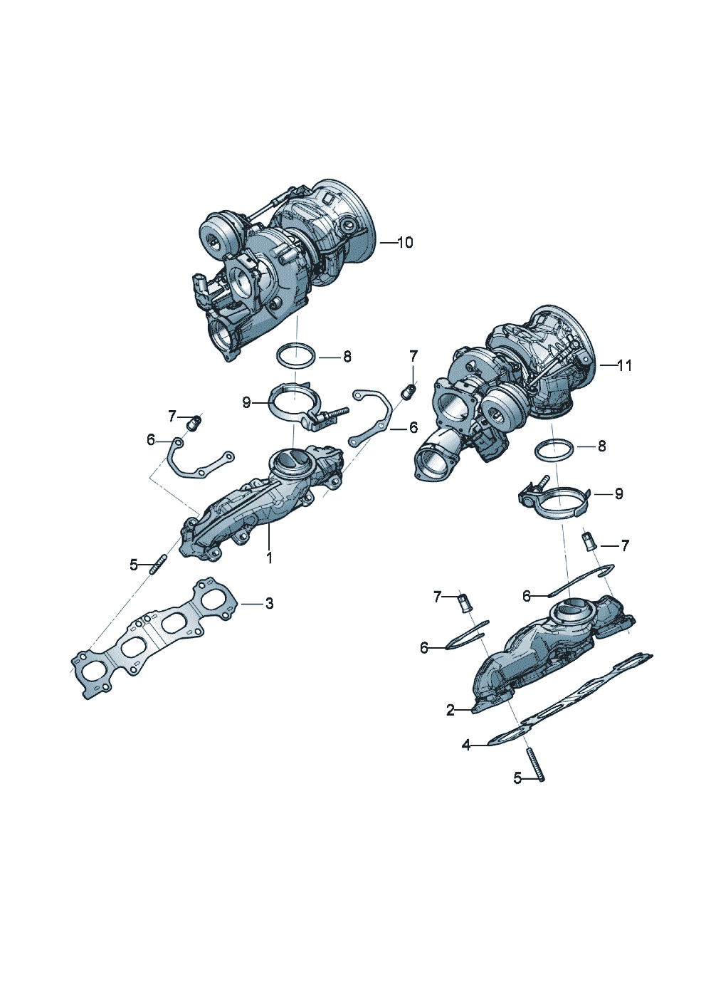 Exhaust manifolds of Bentley Bentley New Flying Spur (2025)