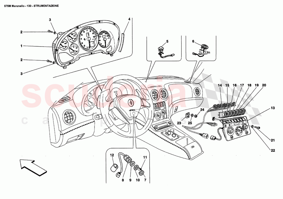 INSTRUMENTS of Ferrari Ferrari 575M Maranello