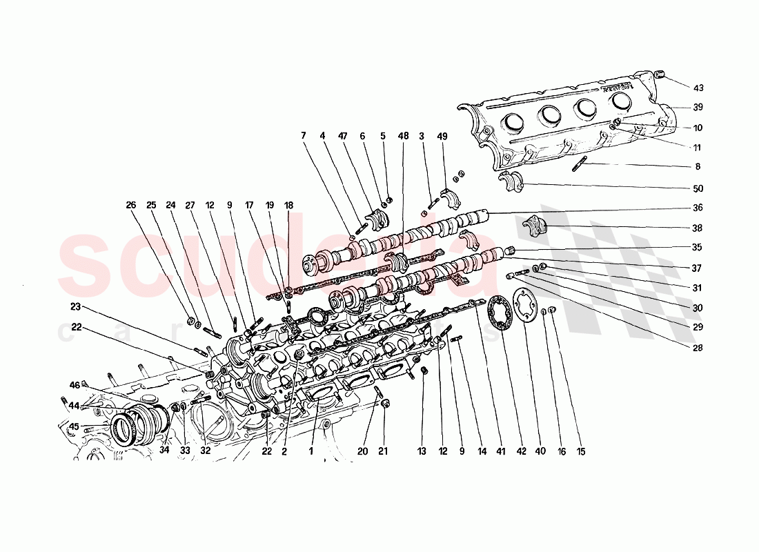 Cylinder Head (Left) of Ferrari Ferrari 288 GTO