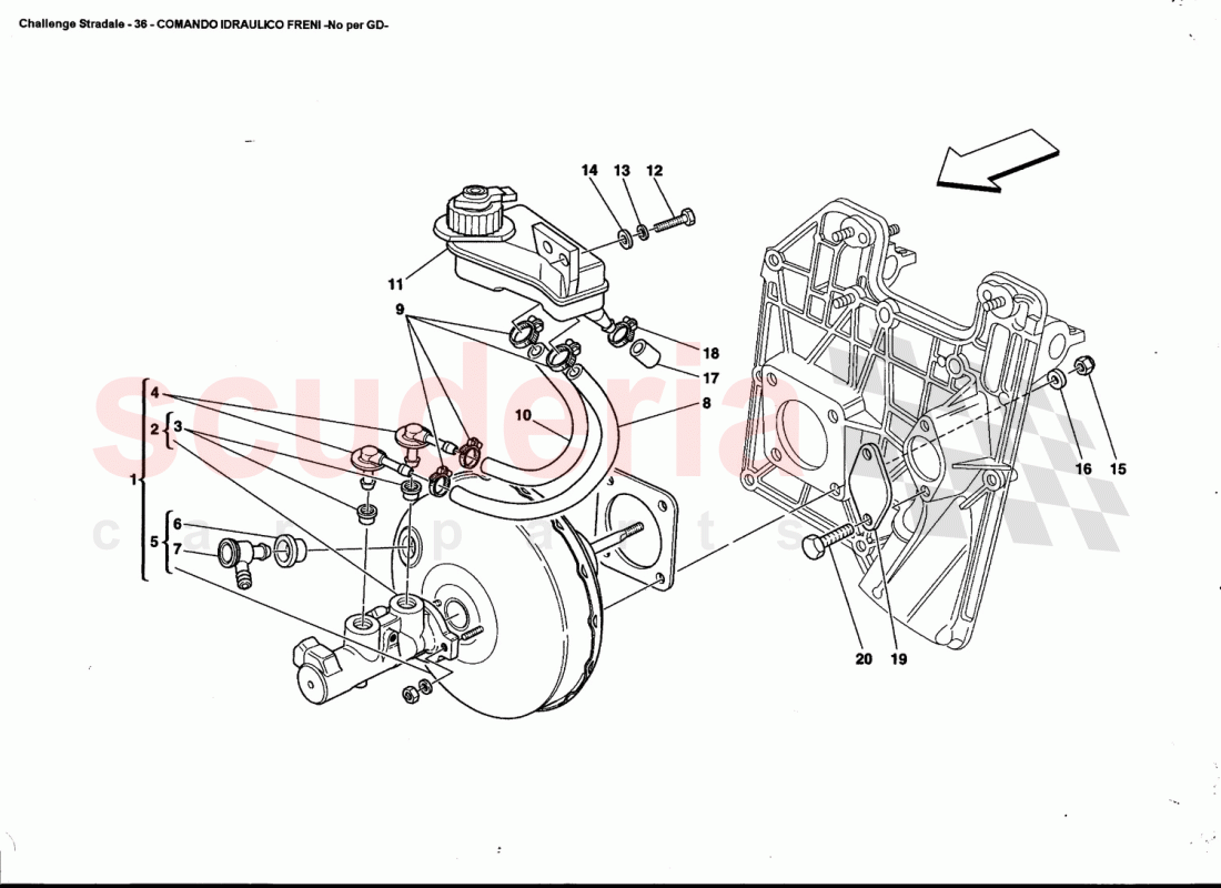 BRAKES HYDRAULIC CONTROL -Not for GD- of Ferrari Ferrari 360 Challenge Stradale