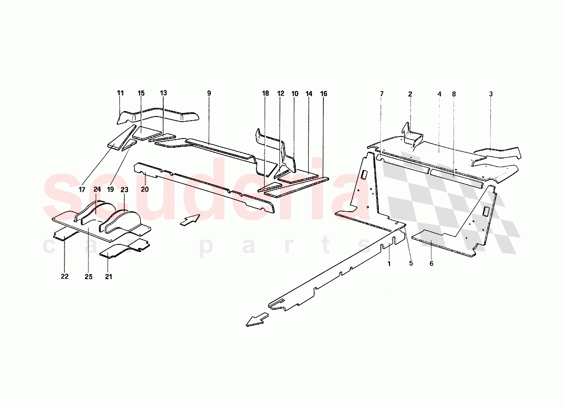 Insulations of Ferrari Ferrari 288 GTO