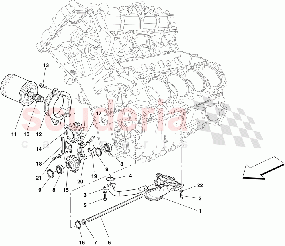 LUBRICATION: PUMP AND FILTER of Ferrari Ferrari California (2012-2014)