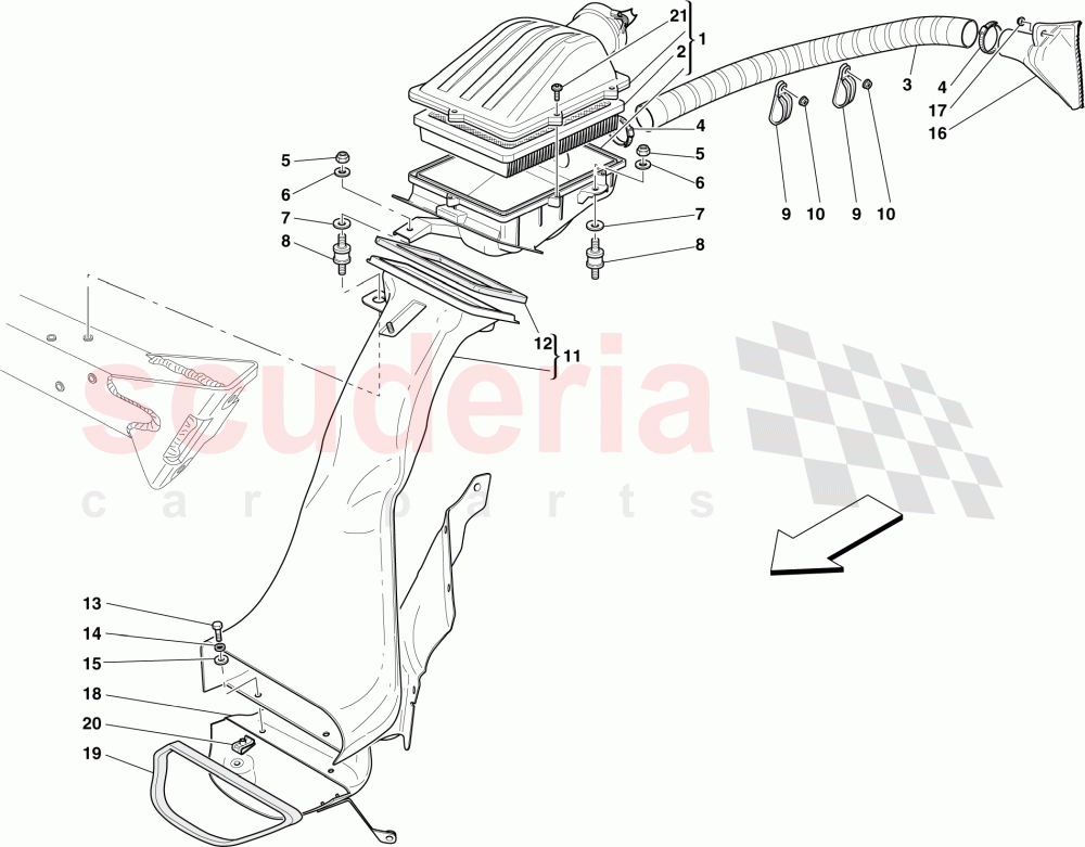 AIR INTAKE of Ferrari Ferrari 599 GTB Fiorano