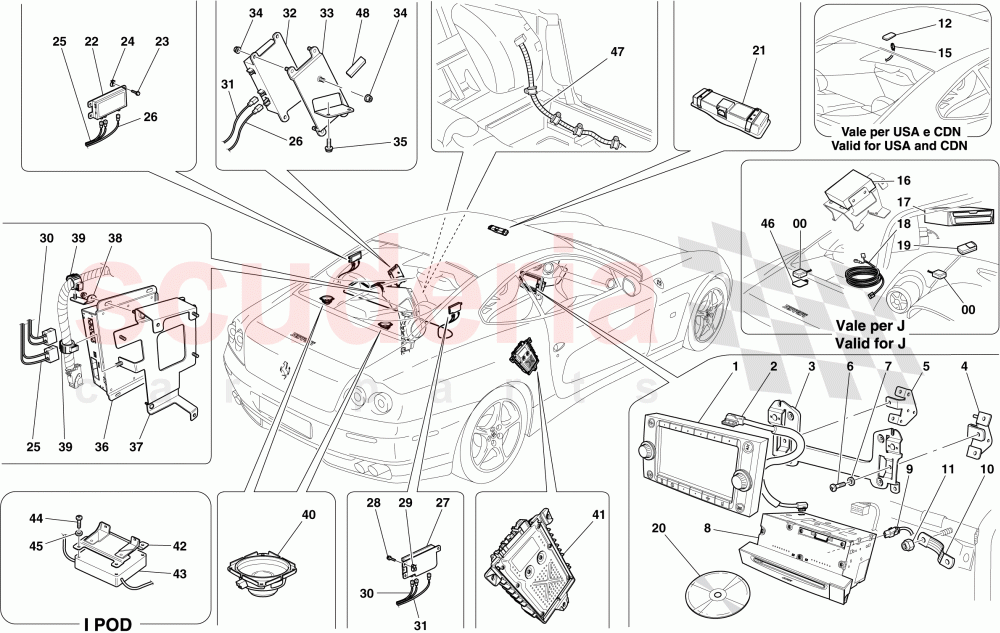 AUDIO SYSTEM - Enhanced version of Ferrari Ferrari 612 Scaglietti