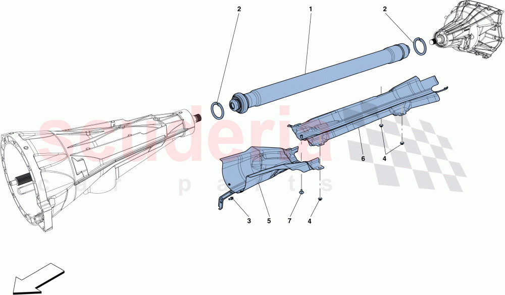 TRANSMISSION PIPE of Ferrari Ferrari GTC4Lusso T