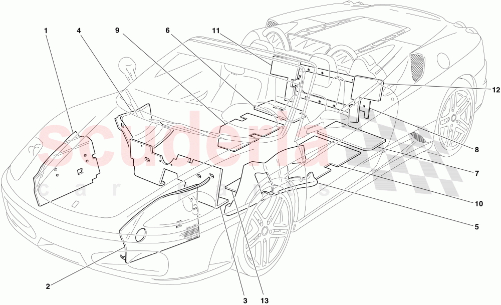 INSULATION of Ferrari Ferrari 430 Spider