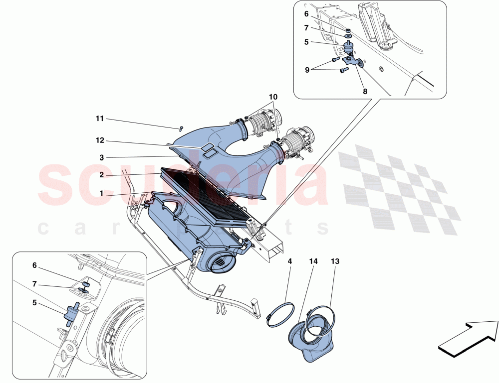 AIR INTAKE of Ferrari Ferrari 458 Speciale Aperta