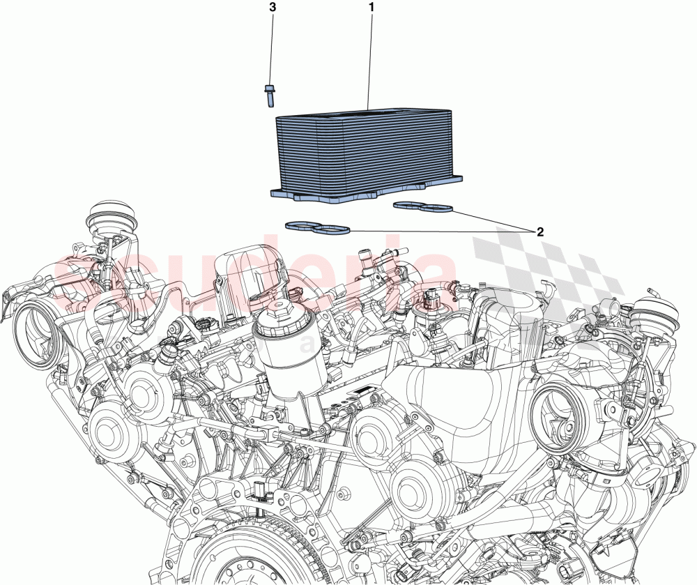 ENGINE HEAT EXCHANGER of Ferrari Ferrari 488 Spider