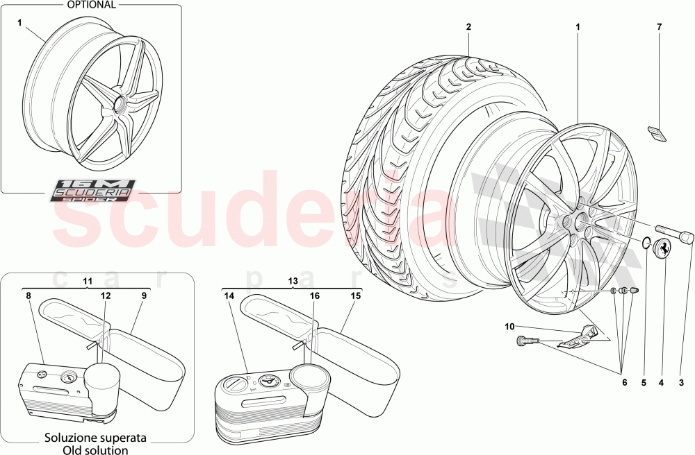 WHEELS of Ferrari Ferrari 430 Scuderia Spider 16M