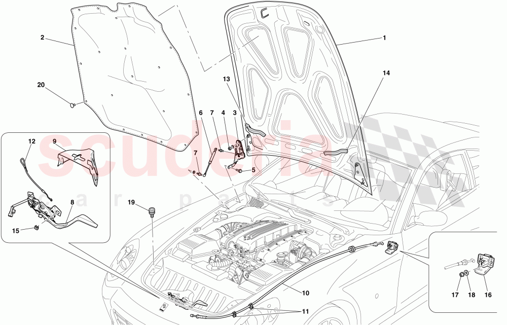 ENGINE COMPARTMENT LID of Ferrari Ferrari 612 Sessanta