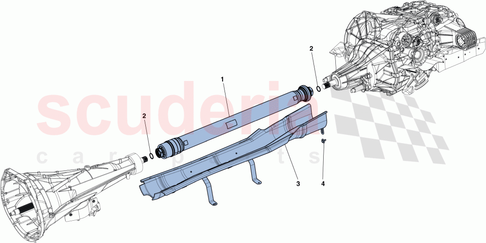 TRANSMISSION PIPE of Ferrari Ferrari California T