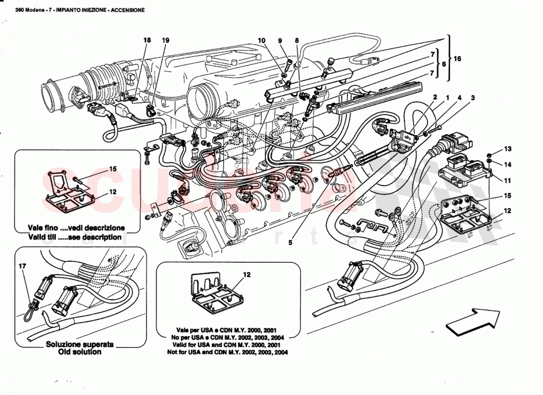 INJECTION DEVICE - IGNITION of Ferrari Ferrari 360 Modena