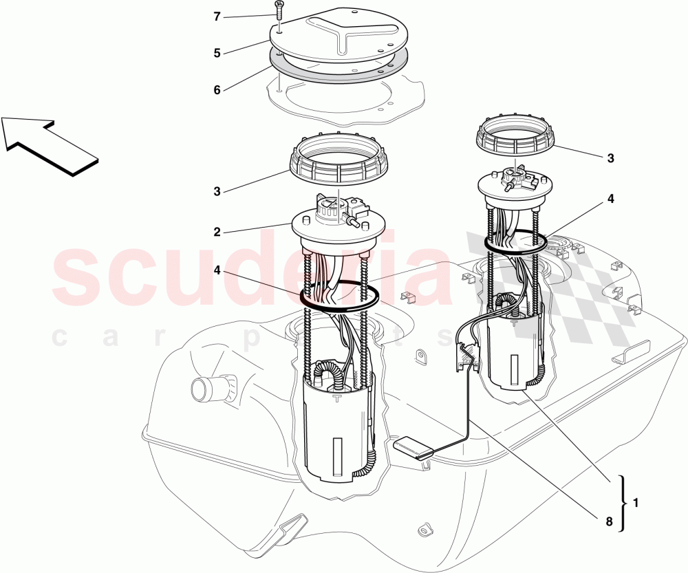 FUEL PUMP of Ferrari Ferrari 599 GTB Fiorano